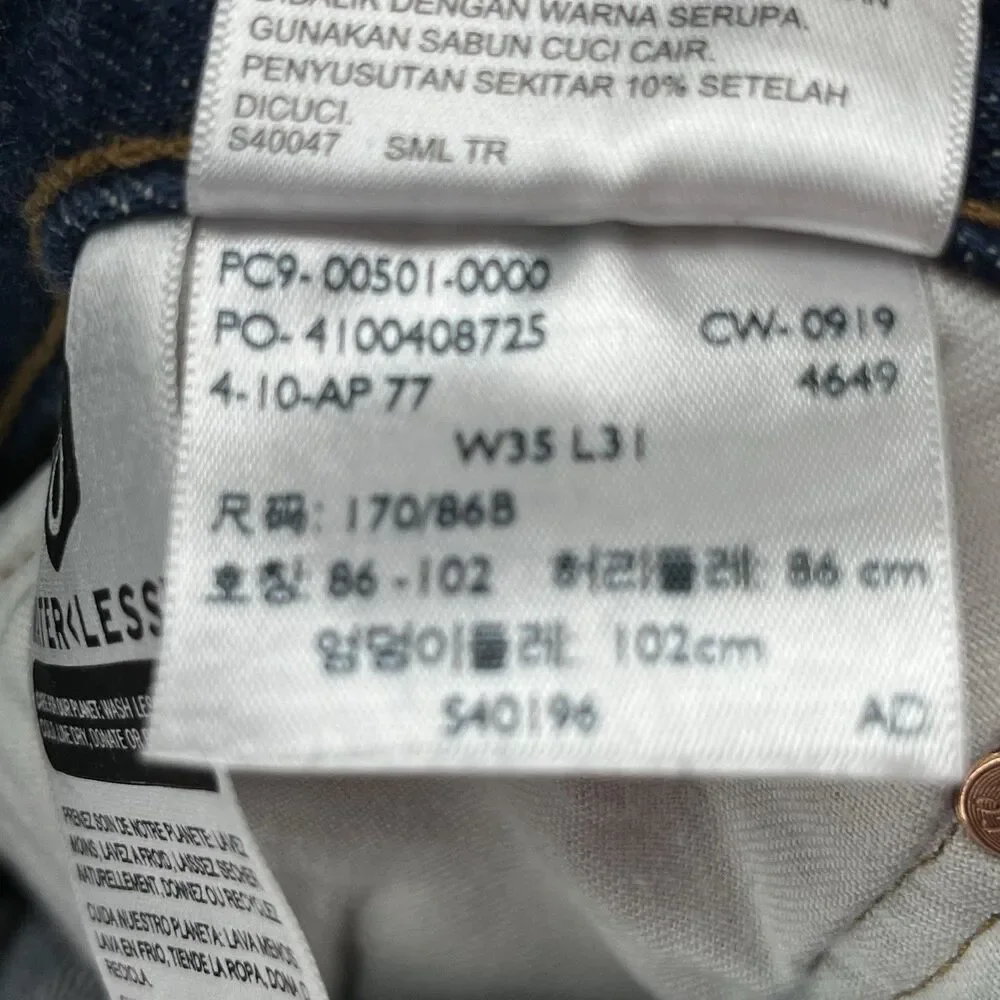 Levis blue fit